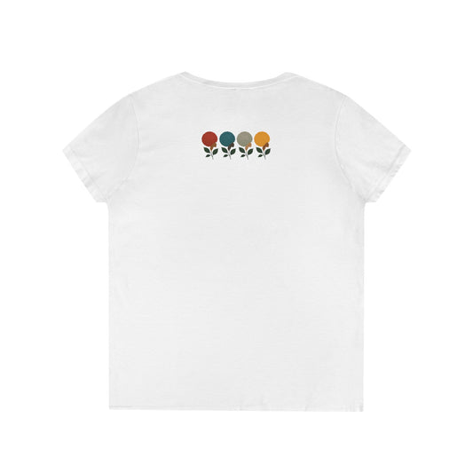 Blackwomerican Ladies' V-Neck T-Shirt