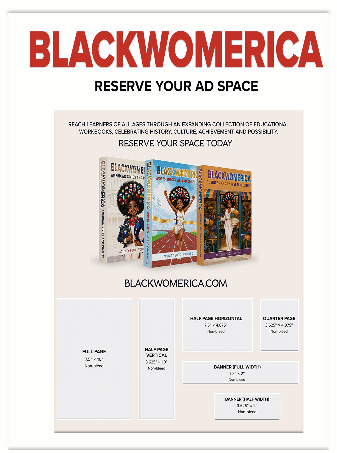 Blackwomerica E-Book Ads