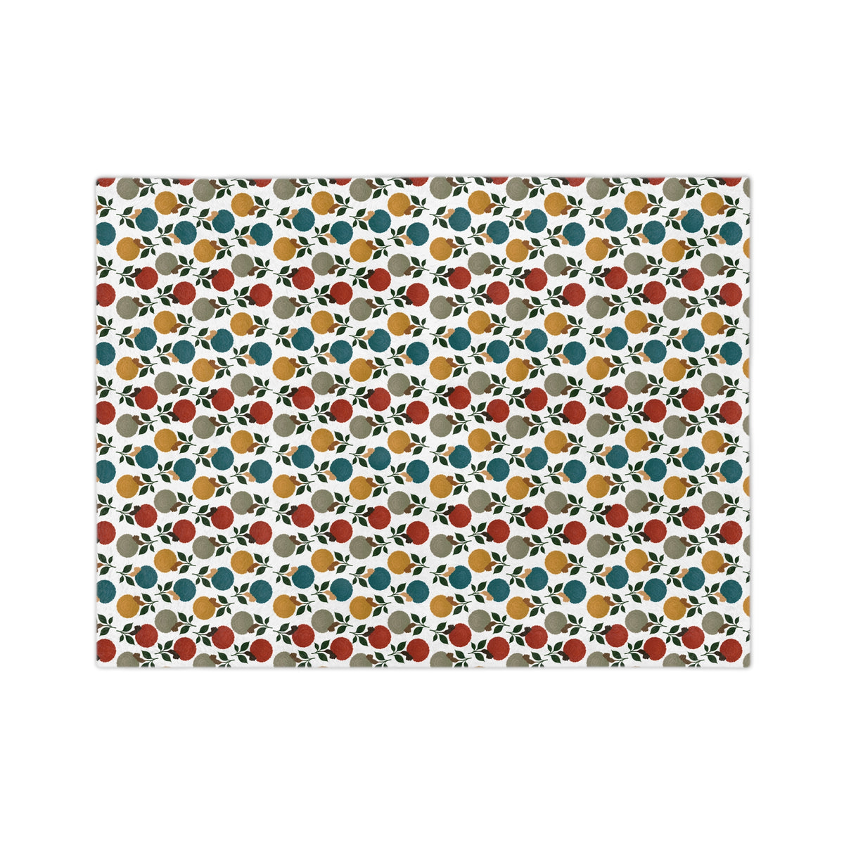 Afro Flower Velveteen Microfiber Blanket