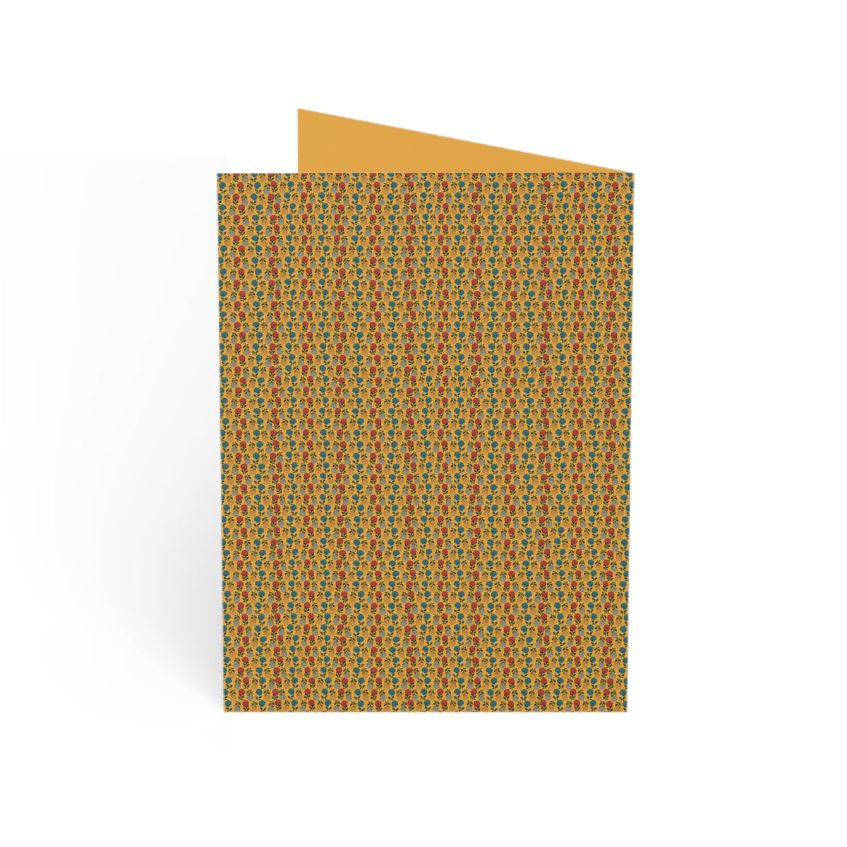 Afro Flowers Greeting Cards - Gold  (1, 10, 30, and 50pcs)