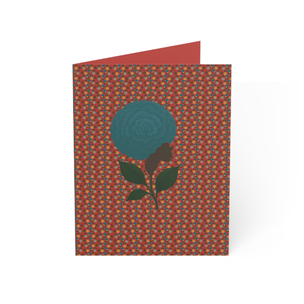 Afro Flowers Greeting Cards (1, 10, 30, and 50pcs)