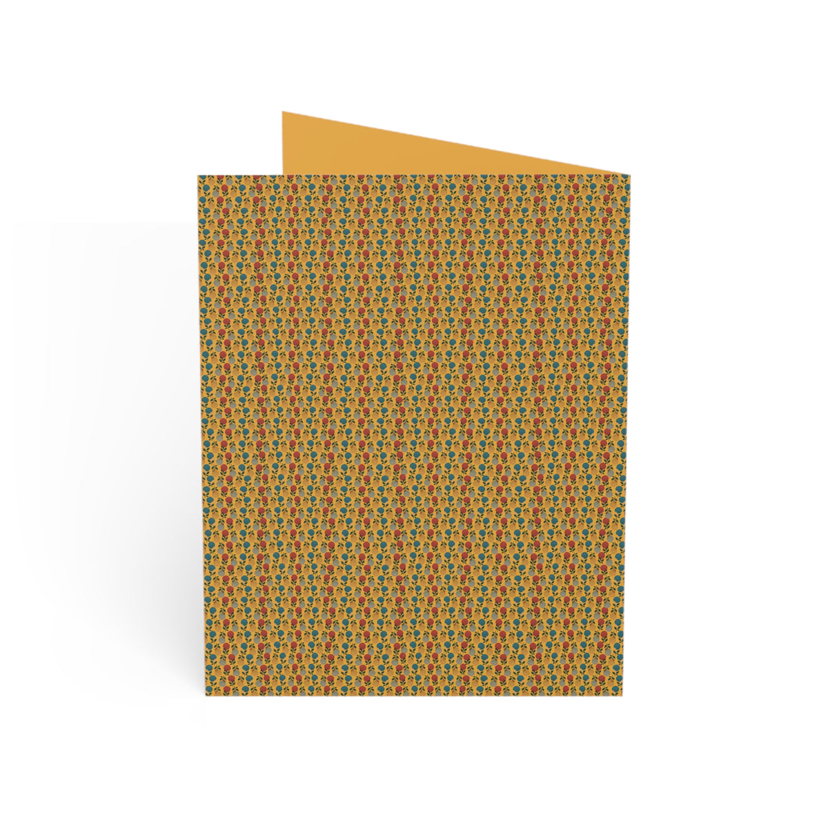 Afro Flowers Greeting Cards - Gold  (1, 10, 30, and 50pcs)