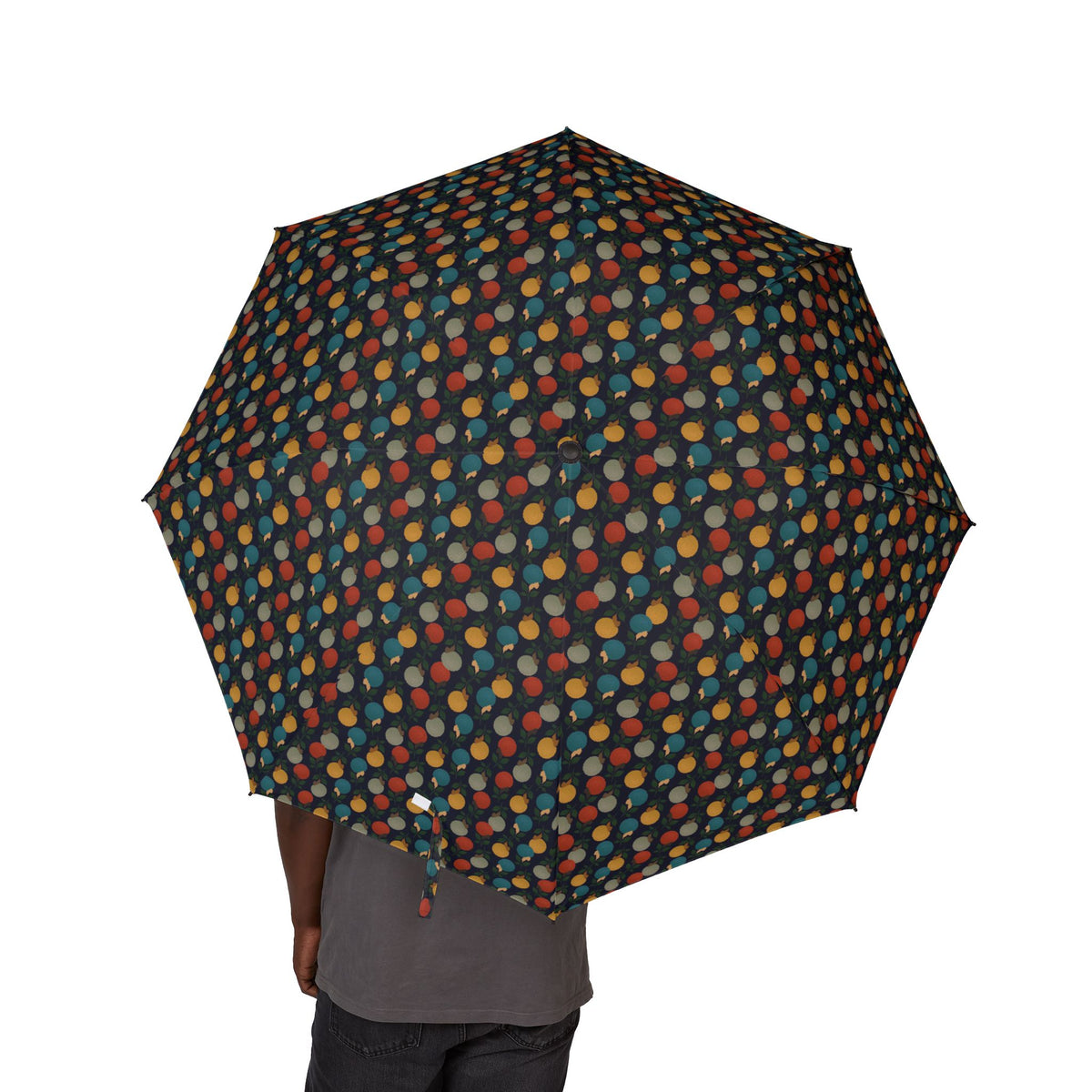 Afro Flowers Semi-Automatic Foldable Umbrella