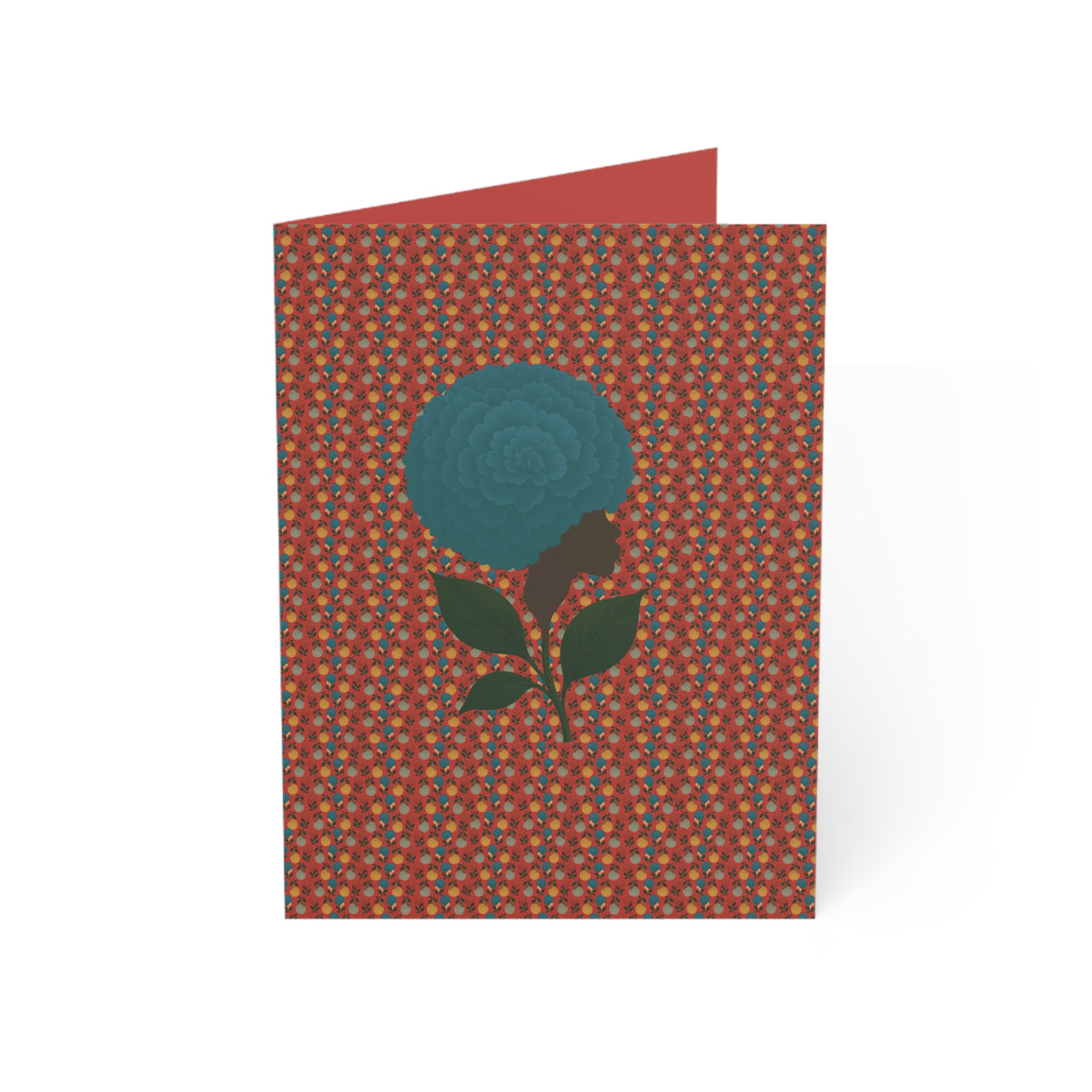 Afro Flowers Greeting Cards (1, 10, 30, and 50pcs)