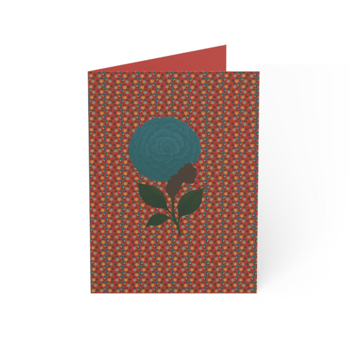 Afro Flowers Greeting Cards (1, 10, 30, and 50pcs)
