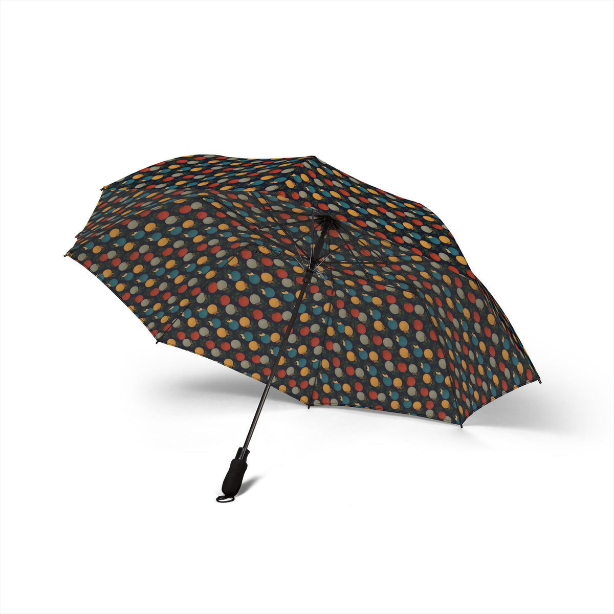 Afro Flowers Semi-Automatic Foldable Umbrella