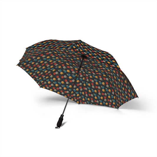 Afro Flowers Semi-Automatic Foldable Umbrella