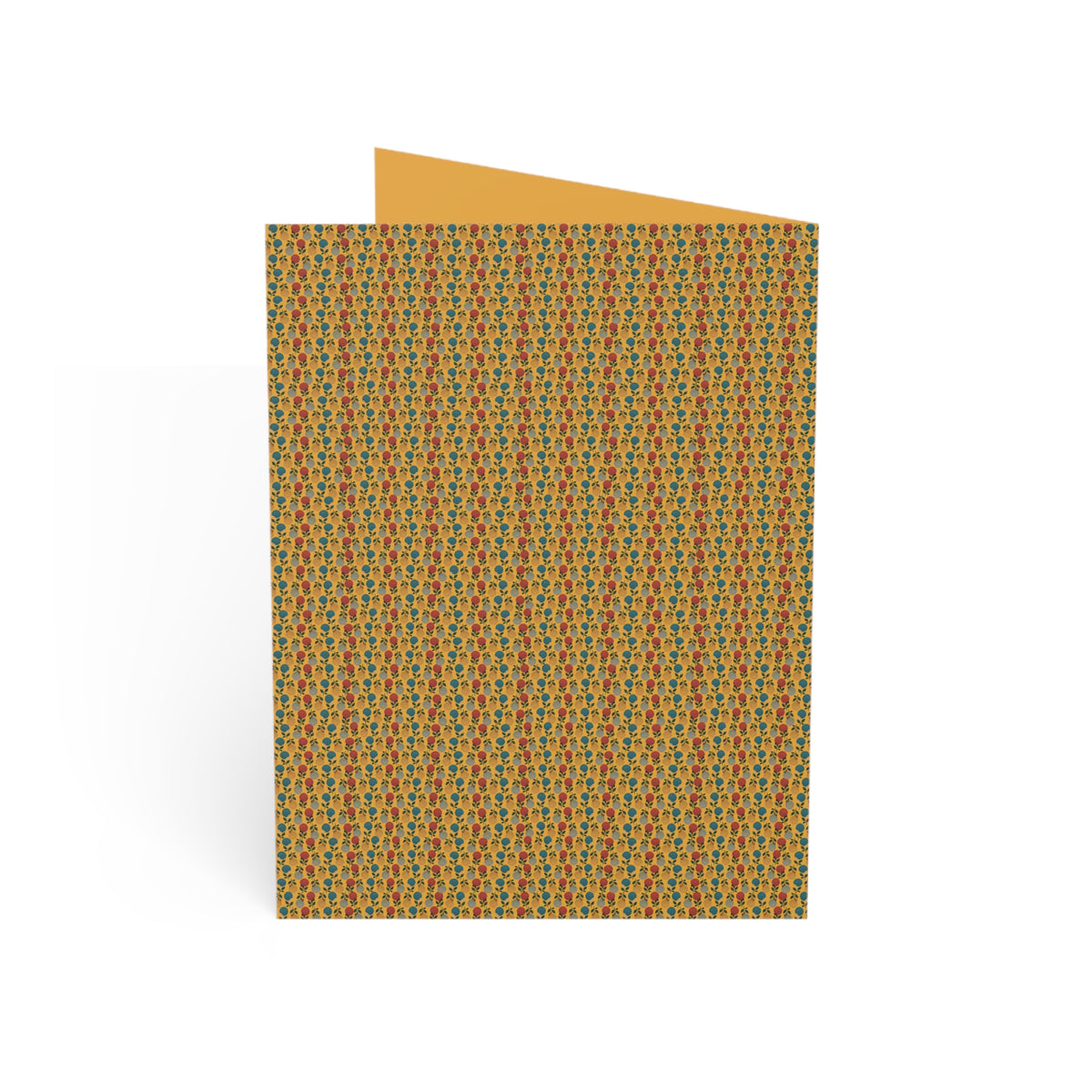 Afro Flowers Greeting Cards - Gold  (1, 10, 30, and 50pcs)