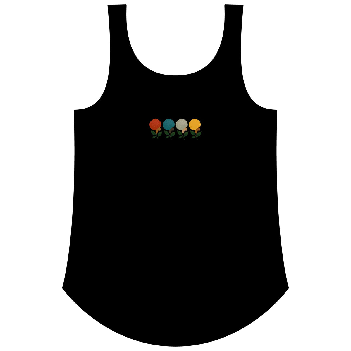 Afro Flowers Women's Festival Tank