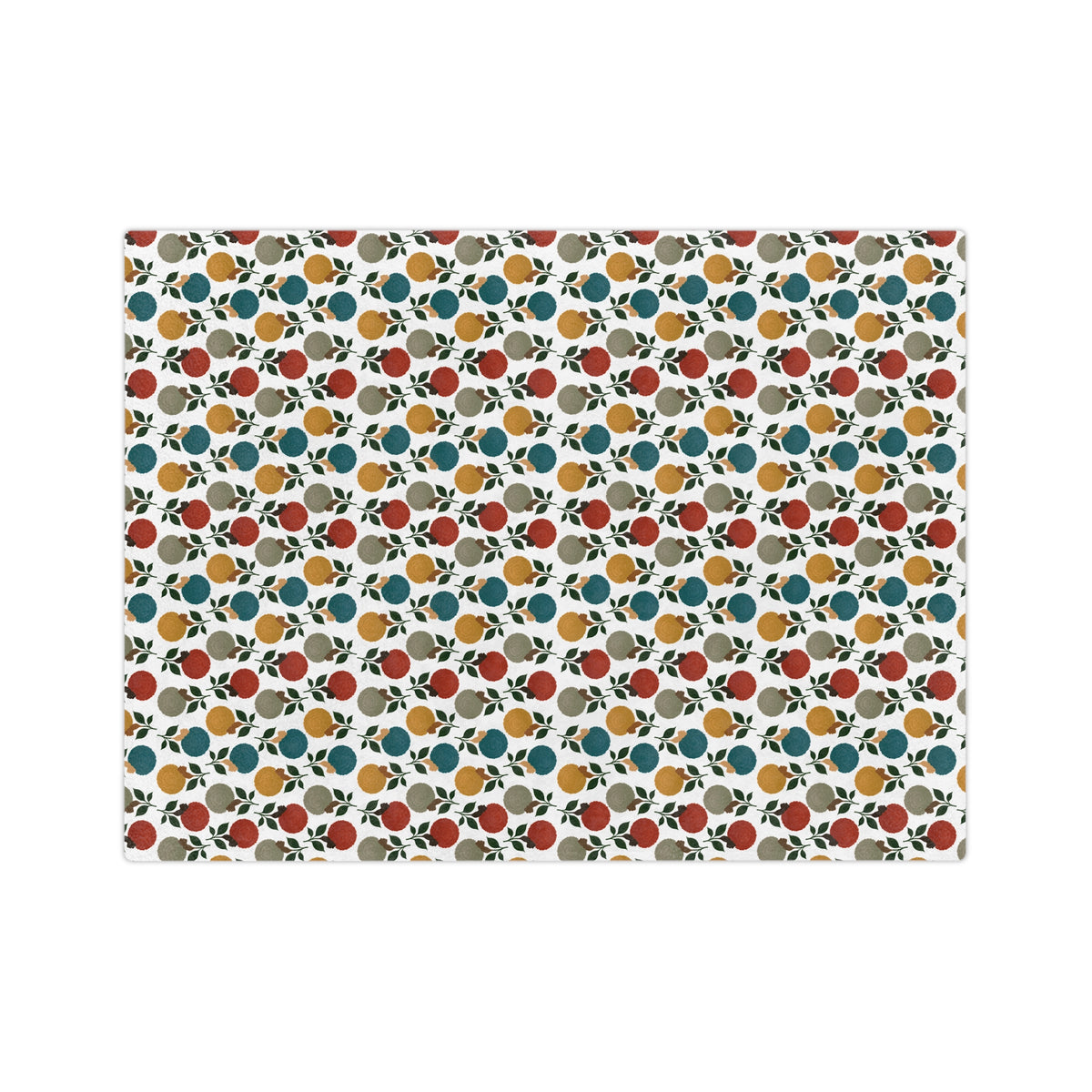 Afro Flower Velveteen Microfiber Blanket
