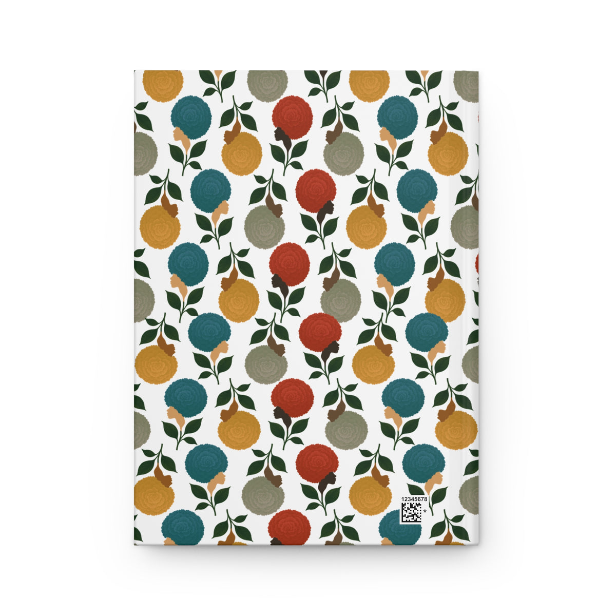 Afro Flowers Hardcover Journal Matte