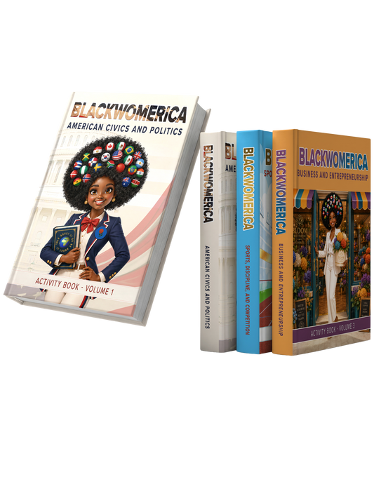 Blackwomerica E-Activity Books 📚 Volumes 1-3
