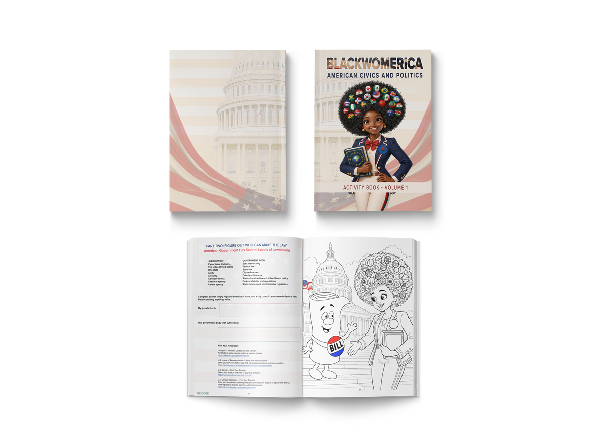 Blackwomerica E-Activity Books 📚 Volumes 1-3